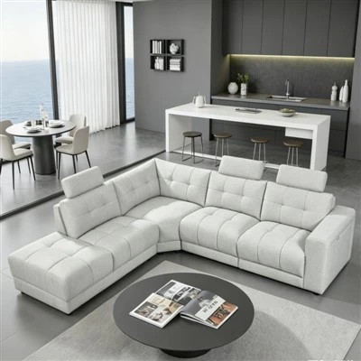 Gwo gwosè twal k ap viv chanm sofa